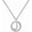 J, variant on SISGEM 925 Silver Initial Necklaces for Women White Gold Plated Round Alphabet Letter Pendant Necklace with Cubic Zirconia Chain Length 18+2 Inch Name Necklace for Women Gift
