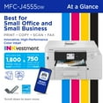 thumbnail image 3 of Brother INKvestment 4555 MFC-J4555DW Wireless Color Inkjet All-in-One Printer with 2.7” Color Touchscreen and 2 Paper Trays, 3 of 10