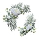 thumbnail image 2 of 2 piezas de arco de flores artificiales para boda, letrero de bienvenida, decoraciones florales, fondo rústico decorativo para recepción, decoración, 2 of 8