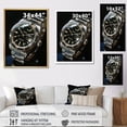 thumbnail image 4 of Designart "The Silver Second Luxury Watch" Fashion Floater Framed Wall Art Print, 4 of 7