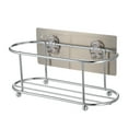 thumbnail image 1 of Organizador de baño sin perforación - Canasta de acero inoxidable antioxido con adhesivo súper fuerte, soporta 10kg. Ideal para shampoo, jabón y toallas. ¡Fácil instalación y ahorra espacio!, 1 of 7