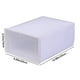 thumbnail image 3 of Organizador de caja de zapatos transparente grande, apilable, blanco, agujeros en forma de corazón, 3 of 6