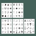 thumbnail image 1 of Tatuajes temporales, 5 piezas de tatuajes falsos temporales, tatuajes temporales impermeables, pegatinas de tatuajes falsos elaborados con cuidado, 1 of 1