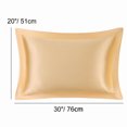 thumbnail image 5 of REGALWOVEN 2PCS Satin Pillowcases , Luxury Silky Pillow Cover, Envelope Closure Soft Pillow Case Gold Queen, 5 of 8