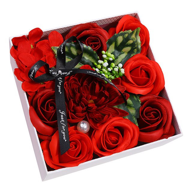 Dsscvnef Scented Oil Roses Flowers Soap Set for Day - Elegant Floral Arrangement with Fragrant Aromatherapy