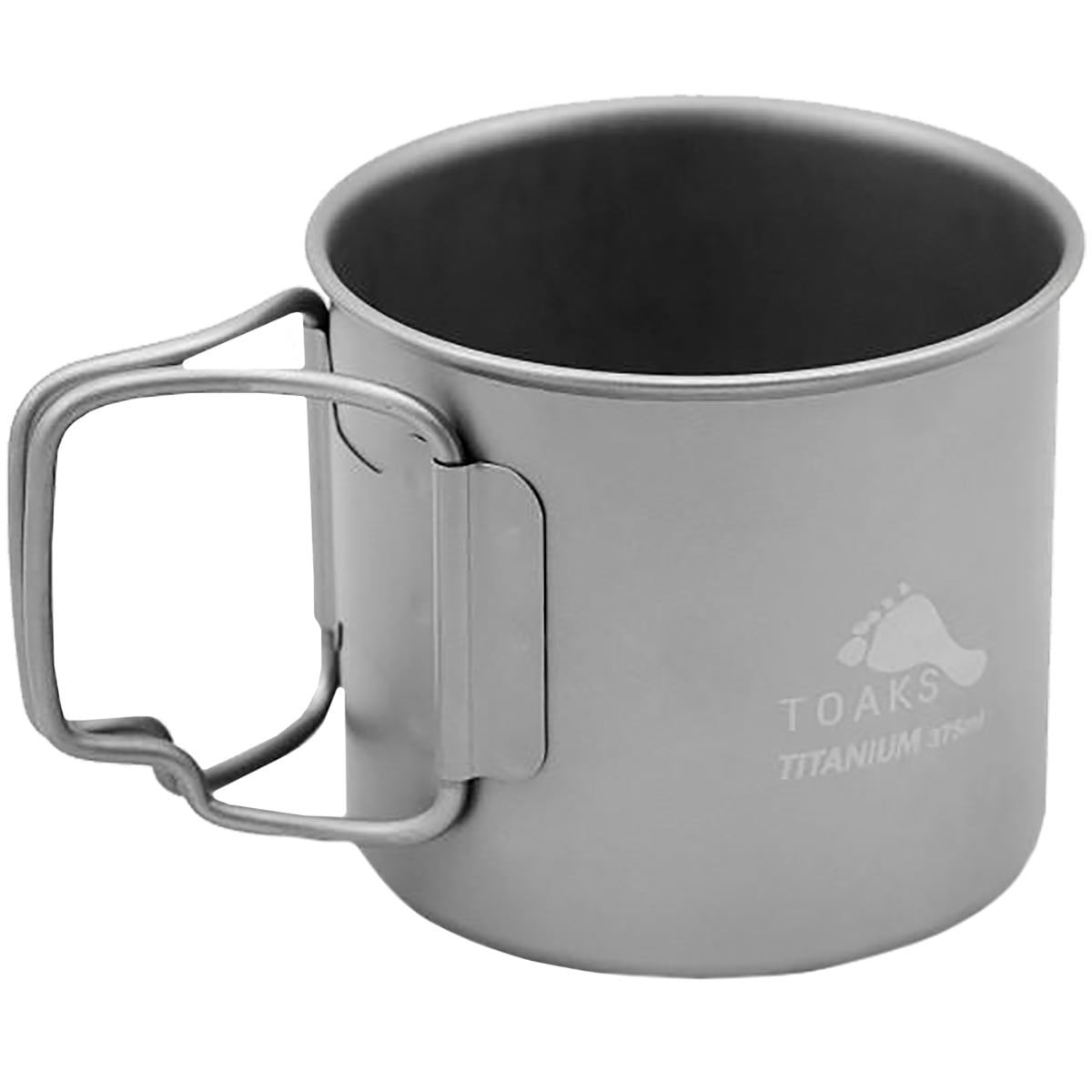 TOAKS 375ml Titanium Camping Cup with Foldable Handles
