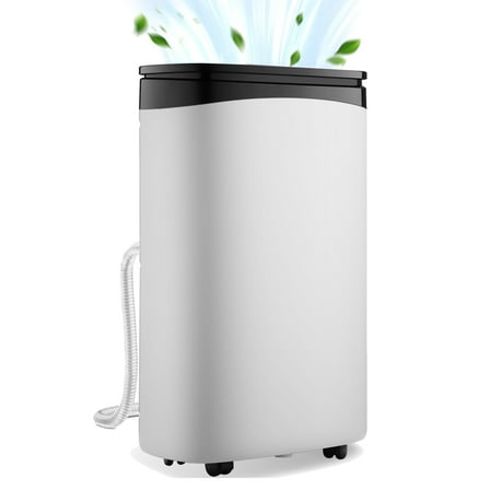 Kcpolre 30 Pint Dehumidifier – 24H Timer, 45dB Quiet, Auto Defrost, Dual Drain for Home/Basement