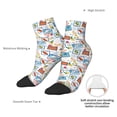 thumbnail image 6 of Pofeuu Summer Stamp Print 30cm Socks, Adult Running Hiking Socks for Youth and Adult, 6 of 7