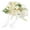 White, variant on S SERENABLE Wedding Bouquet Bridal Hand Flower Chinese Hand Fan Creative Dance Fan Bouquet Bridal Holding Flowers for Ceremony Graduation White