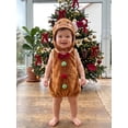 thumbnail image 4 of RUINIXCW Kids Toddler Christmas Gingerbread Costume Newborn Baby Girl Boy Cosplay Outfit Infant Fall Winter Clothes Fleece Sleeveless Vest Top Hat, 4 of 10