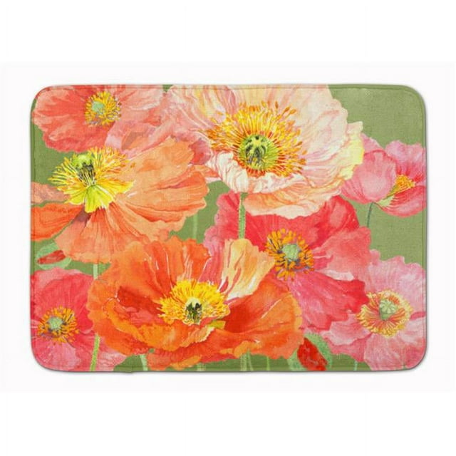 Carolines Treasures SASE664CRUG Poppies by Anne Searle Machine Washable Memory Foam Mat