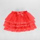 thumbnail image 1 of Falda de niña de color liso de malla con cintura elástica y lazo para deportes de ocio, falda de poliéster para niña, 1 of 5
