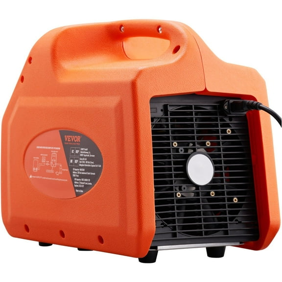 1HP Dual-Cylinder Refrigerant Recovery Machine, Portable HVAC Freon Reclaimer with High-Pressure Protection, Self-Cleaning, 120V 60Hz for Vapor & Liquid R134A R410A R1234YF Car AC Systems