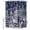 Indigo, Midnight Blue, variant on Modern Country Shower Curtain Set - Small 36" x 72" Washable Bathtub Curtain with 12 Hooks, Abstract Global Landmarks Blue Waterproof Fabric Stall Shower Curtains for Bathroom/Bathtub Décor
