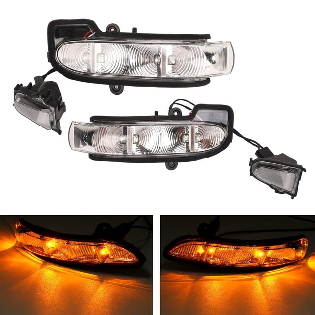 Luces De Espejo Lateral Secuenciales, Resistente A Los Arañazos 2038201321 Luz LED De Señal De Espejo Lateral Fácil Instalación Para Automóvil