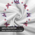 thumbnail image 6 of 4th of July Tablecloth Patriotic Round Tablecloth 60 Inch Washable Star Butterfly Table Cloth Waterproof Fabric Table Cover for Holiday Outdoor Party Kitchen Dining Table Decor, 6 of 6