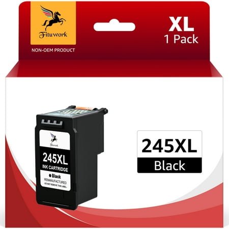 PG-245 245XL Ink Cartridges for Canon Ink 245 Black Used in PIXMA MX492 MX490 MG2522 MG2920 MG2922 TR4520 TR4522 TR4527 TS3320 TS3322 Printers, 1 Pack