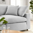 thumbnail image 3 of Modular Deep Sofa, Grey Gray, Fabric, Modern Contemporary, Living Lounge Cafe Room Hotel Lobby Hospitality, 3 of 9