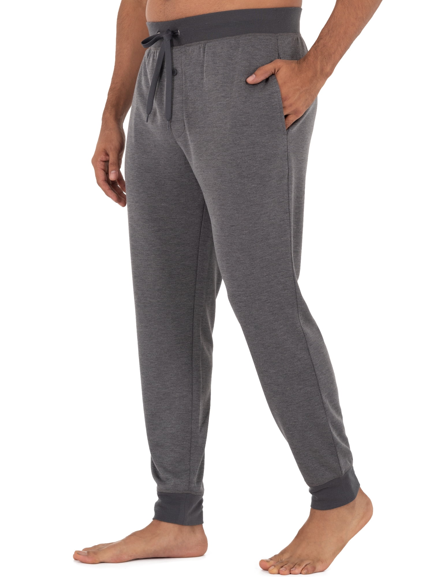 Fruit Of The Loom Men's Knit Poly Rayon Jogger Lounge Pant