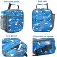 thumbnail image 4 of Biwat Kids Lunch Box Insulated Soft Bag Mini Cooler Back to School Thermal Meal Tote Kit for Girls, Boys, Shark, 4 of 4