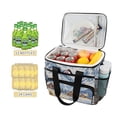 thumbnail image 2 of FORMRS Insulated Cooler Bag 24 Cans Capacity Soft Leakproof Lunch Box with Side Pockets, Winter Mountain, 2 of 7