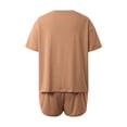thumbnail image 3 of MAIHAN Women Shorts Sets Outfits Y2k Outfits Shirt Tops Shorts Clothes Sets 2pcs Women Tops and Trousers Set Plus Size Outfits for Curvy Women, 3 of 4