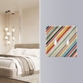 thumbnail image 4 of Yayeee Toggle Light Switch Wall Plate 2-Gang 4.56"x4.48" Decorative Outlet Cover, Striped Pattern, 4 of 7