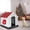 Red Roof, variant on WDZS Plastic Dog House, Insulated Doghouse Puppy Shelter, Water Resistant Easy Assembly Sturdy Dog Kennel with Elevated Floor and Air Vents, Ventilate for Medium or Small Dogs,Blue