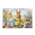 thumbnail image 1 of Happy Easter Bunny Rabbit Jigsaw Puzzles 1000 Pieces Toy Games Educational Gift Home Decor for Adults Kids S0400662, 1 of 4