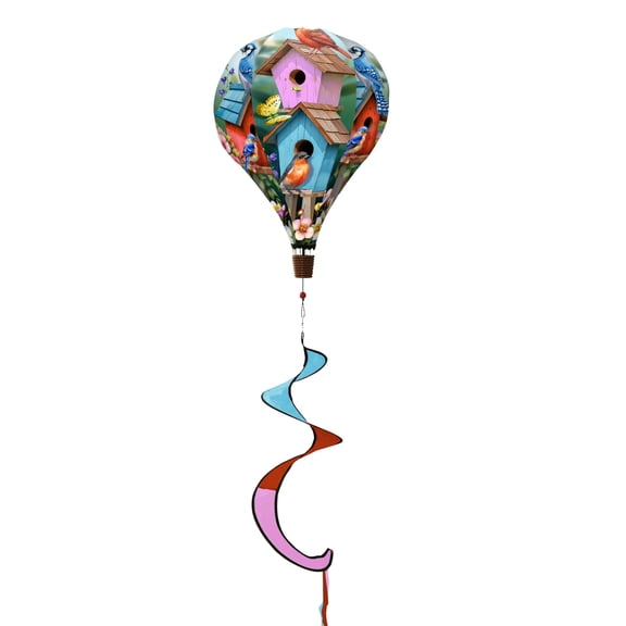 Briarwood Lane Spring Spring Celebration Birdhouses Balloon Wind Twister 54x12 For Spring Balloon