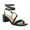 Black, variant on Strappy Heels for Women Low Chunky Block Heel Dress Shoes Square Open Toe Ankle Strap Heeled Sandals
