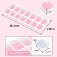 thumbnail image 5 of Ice cube trays 4 pack with removable lids, easily removable, flexible 14-cube ice cube trays, stackable cocktail lids, freezer-safe, 5 of 5
