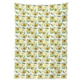 thumbnail image 2 of Fruits Tablecloth, Sliced Avocado and Lemon with Leaves Harvest Season, Rectangle Satin Table Cover Accent for Dining Room and Kitchen, 60" X 90", Multicolor, by Ambesonne, 2 of 2