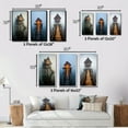 thumbnail image 4 of Designart "Misty Lake Scene Wooden Lakehouse" Lakehouse Framed Wall Art Set Of 3 - Blue Lake House Frame Gallery Wall Set For Home Decor, 4 of 6