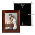 thumbnail image 3 of Prinz Dakota Dark Walnut Wood Tabletop Picture Frames, Set of Two, Made for 5”x7” Photos, 3 of 5
