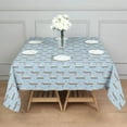 thumbnail image 3 of Light Blue Unicorn Rainbow Pattern Square Tablecloth,Waterproof Square Table Cover,Wipeable Spillproof Washable Table Cover for Home Kitchen Party Decor 42"X42"(107x107cm), 3 of 6