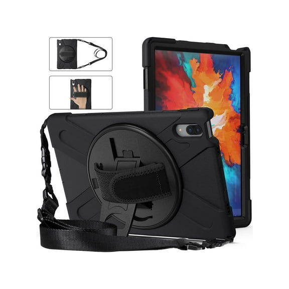 Case for Lenovo Tab P11 Pro 11.5 inch 2020 Model TB-J706F TB-J706L Protective Cover with 360 Swivel Kickstand Handle Hand & Shoulder Strap