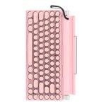 Typewriter Mechanical Keyboard, 83 Key Multifunctional Mechanical Keyboard, Adjustable Brightness, Impact Material, 2000mA Capacity, for Win, IOS,