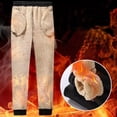 thumbnail image 5 of Autumn Winter Pants Men Women Trousers Warm Fleece Drawstring Pants M-5XL, 5 of 8
