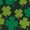 Forest Green, variant on Shamrock Heart Lucky Clover St. Patricks Day Design Men's T-shirt