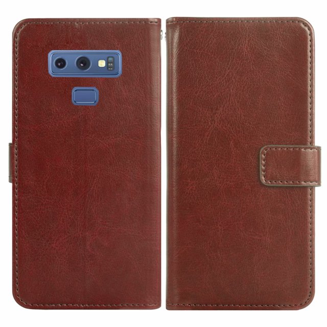 Mobile Phone Cover for Samsung Note 9, Cover Premium Pu Leather Tpu Flip Case Magnetic Closure Card Compartment Stand Function Wallet with Lanyard Protective Cover