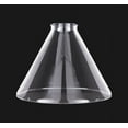 thumbnail image 6 of B&P Lamp® Clear Glass Deep Cone Shade with 7 Inch Bottom Diameter and 2 1/4 Inch Lipped Top Fitter, 6 of 7