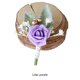 thumbnail image 5 of Qarigey Amplia aplicación Versátil para hombre para bodas y fiestas de compromiso Novio Boutonniere Accesorios de disfraces Púrpura, 5 of 6