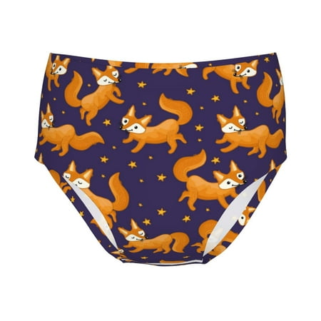 Girls Underwear  Stars and Fox Cute Soft Breathable Cotton Girls Panties  Kids Cute Stretch Underwear Brief for Teen and Toddlers Girls