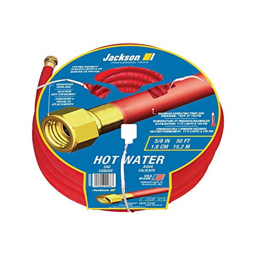 Jackson® Professional Tools 5/8" X 50'L Hot Water Rubber Garden Hose