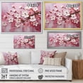 thumbnail image 4 of Designart "Cherry Tree Bloom in White and Pink II" Floral Framed Wall Art Decor - Traditional Pink Cherry Living Room Framed Canvas Art, 4 of 6