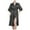 Black, variant on Robe with Hood 3x Women's Satin Kimono Bridal Dressing Gown Bridal Bathrobe Women's Satin Kimono Bridal Sexy Silk V Neck Kimono With Belt