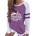 thumbnail image 2 of Qepwsc Women's Graphic Shirts Crew Neck TShirt Christmas Print Long Sleeve Sweatshirt Pullover Top Basic Blouse Tees Top 2025 Holiday Fall Outfits Loose Fits Xmas Gifts Plus Size S_XXXL, 2 of 5