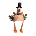 thumbnail image 3 of Voska Thanksgiving Turkey Plush Costume Hat for Men and Women Funny Holiday Party Novelty Headwear Soft Warm Fall Winter A One Size, 3 of 6