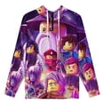 thumbnail image 3 of Comedy Ninjago Zipper Pullover Sweatshirt Hoodies High Neck Hooded Sweater Fashion Daily Hoody Clothes, 3 of 7